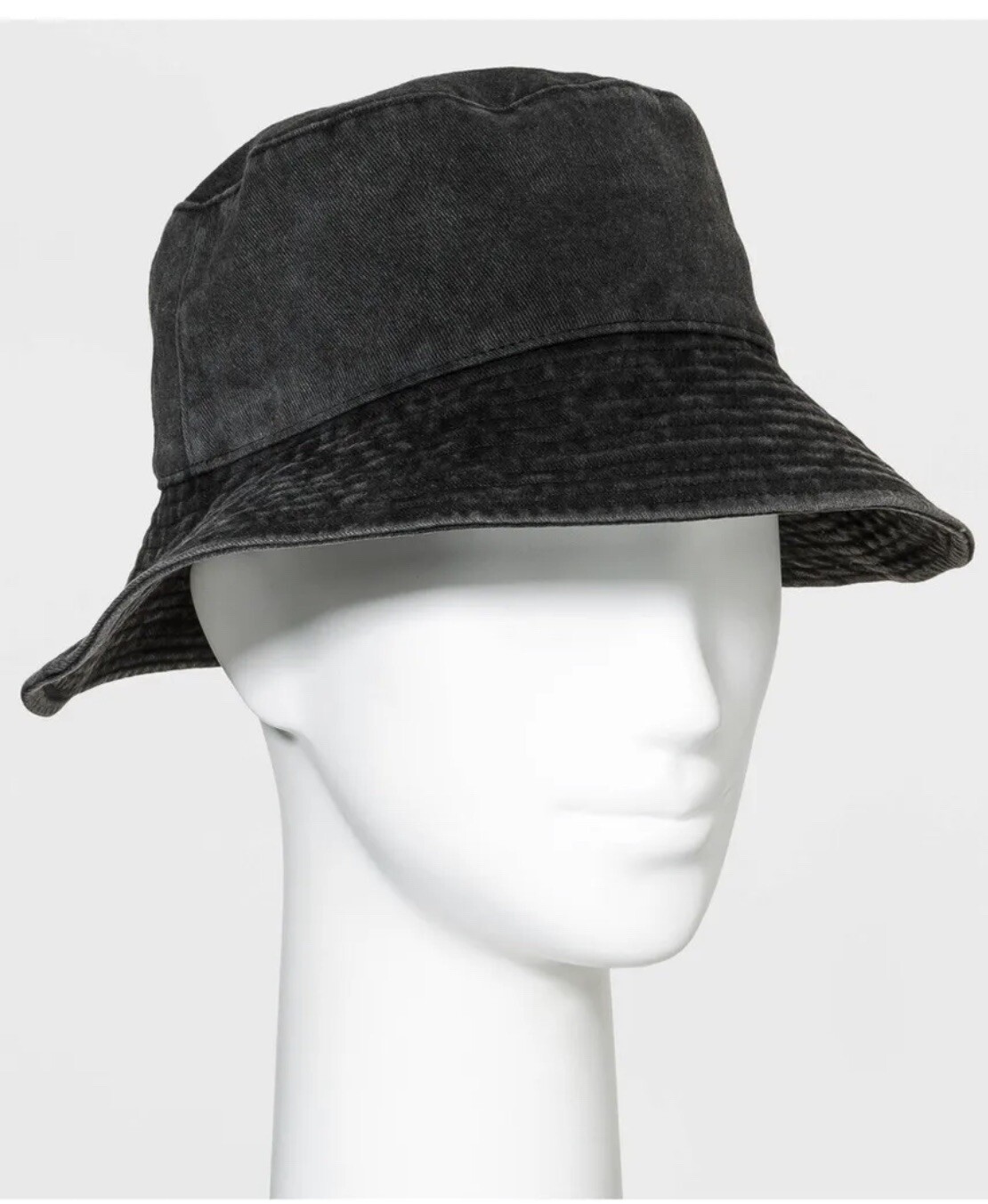 Bucket Hat Women's Universal Thread One Size Jet Black Adjustable NWT