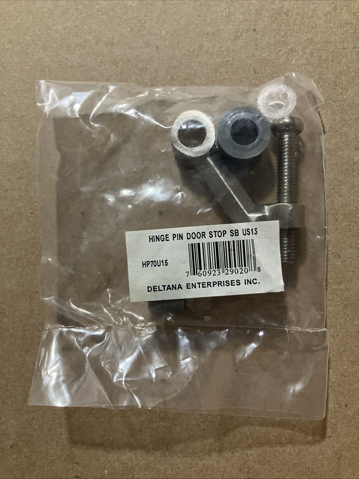 DELTANA Hinge Pin Door Stop Brass HP70U15
