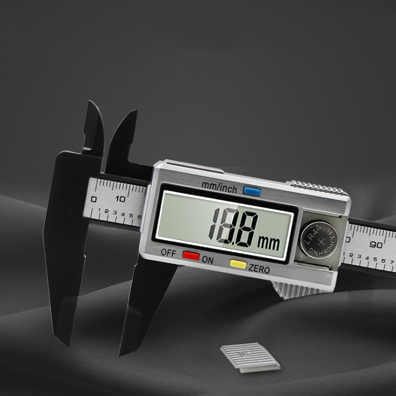 150mm Electronic Digital Caliper Carbon Fiber Dial Vernier Caliper Gauge