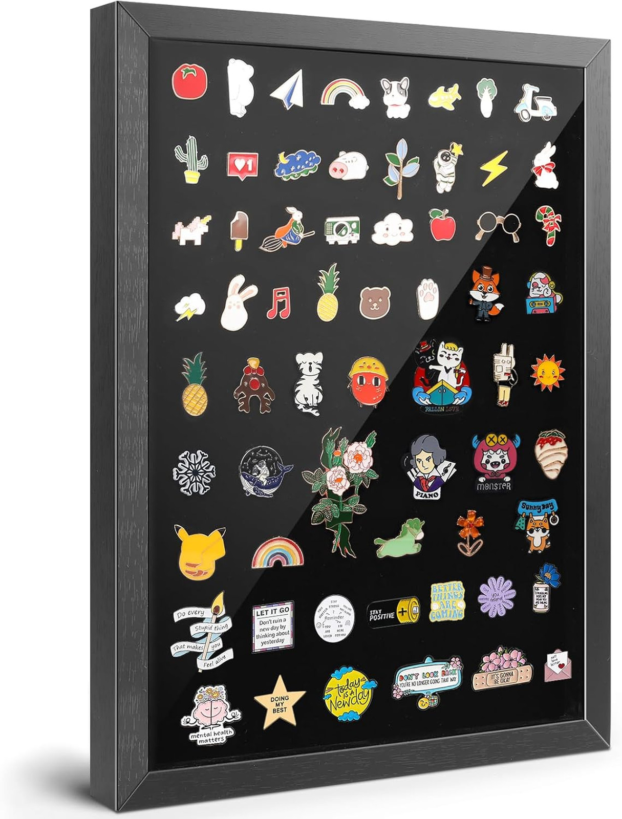 12x16 Pin Display Case Enamel Pin Collection Shadow Box Frame Wall Mount with