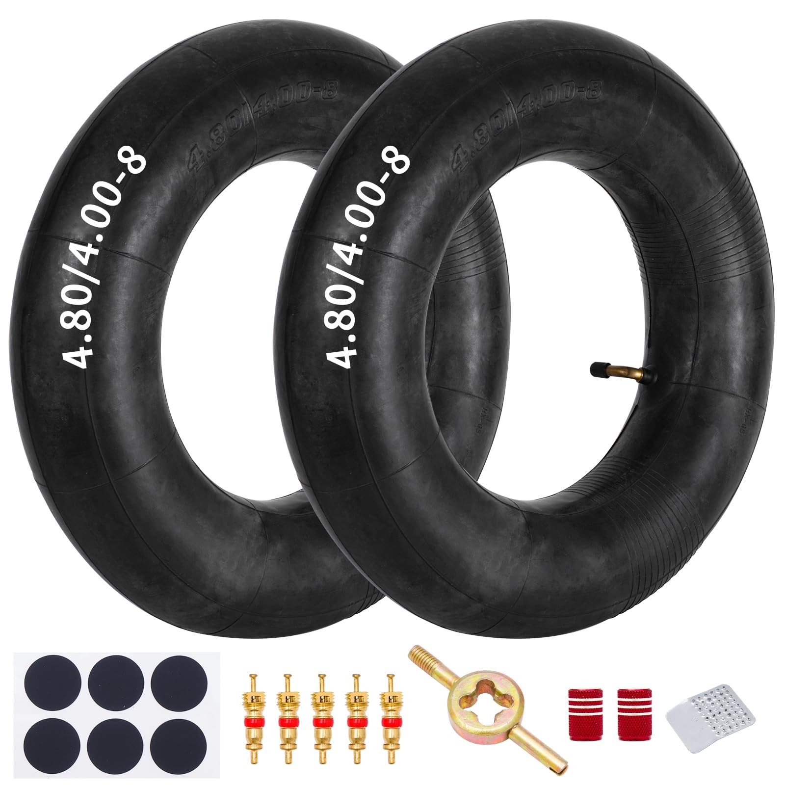 4.80/4.00-8" 480/400-8 Inner Tubes with Bent Stem Valve Compatible for Garden