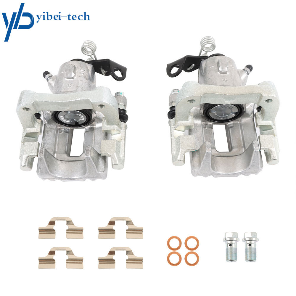 2× For 2000-2010 Volkswagen 2000-2006 Audi Rear LH&RH Brake Caliper with Bracket