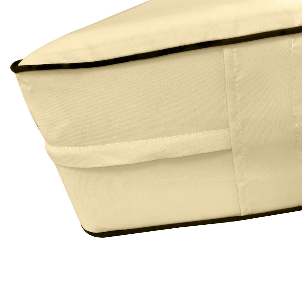 SLIPCOVER ONLY S5 Daybed Mattress Bolster Cover Contrast Pipe Trim Twin-XL AD103