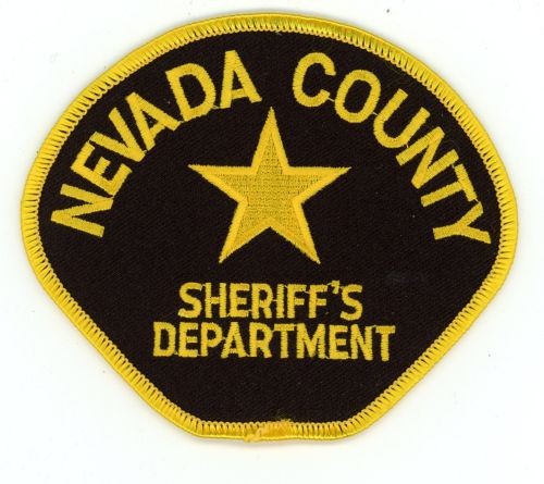 CALIFORNIA CA NEVADA COUNTY SHERIFF NICE SHOULDER PATCH POLICE