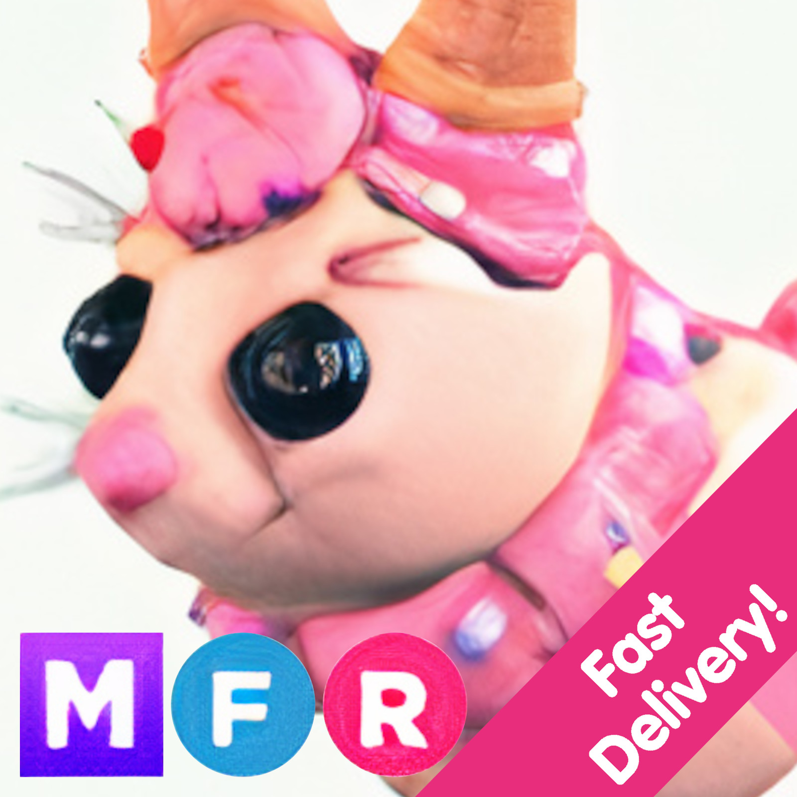 Candy Hare ✨ Mega Neon Fly Ride MFR ✨ US Seller Adopt From Me Today