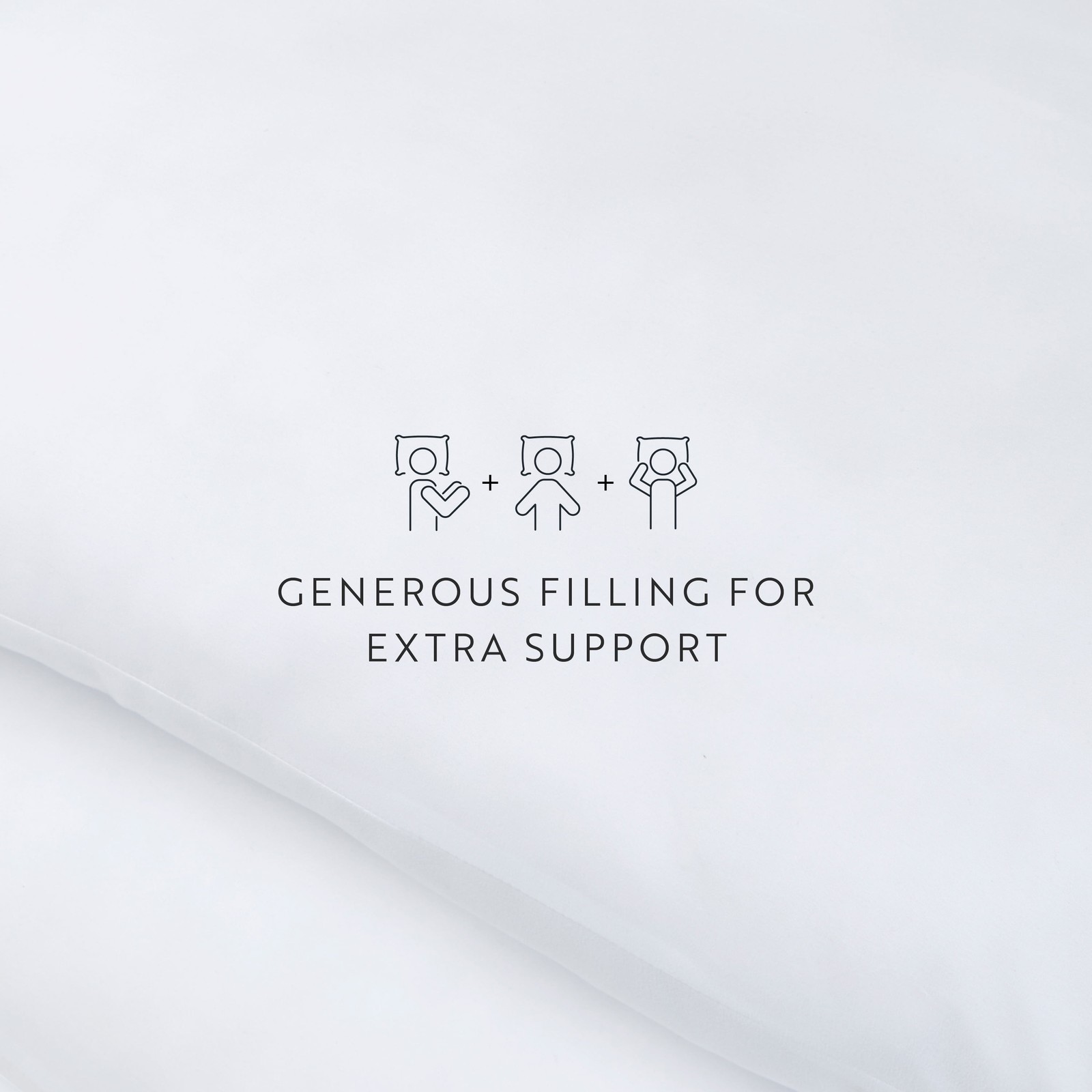 2-Pack Plush Bed Pillows Set Standard/Queen