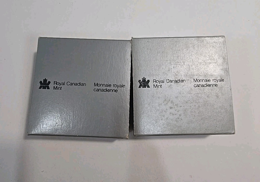 1981 & 1986 Canada Proof Dollars .500 Silver Trains