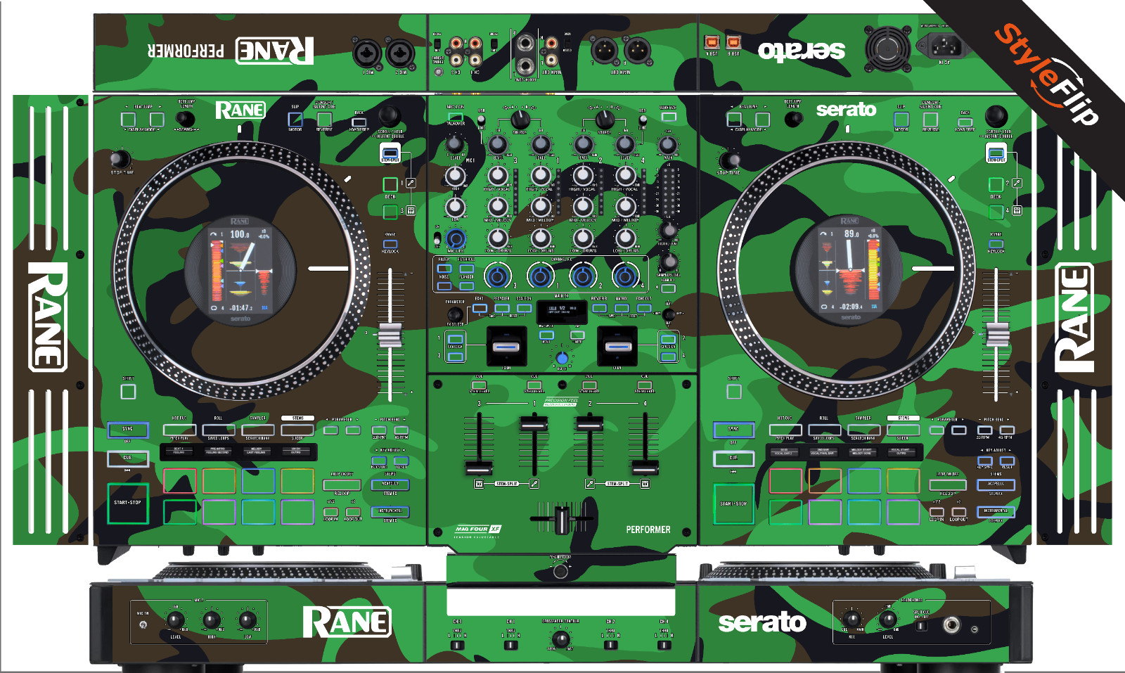 Rane Performer Skin | Green Camo | Protective Decal | StyleFlip Skins