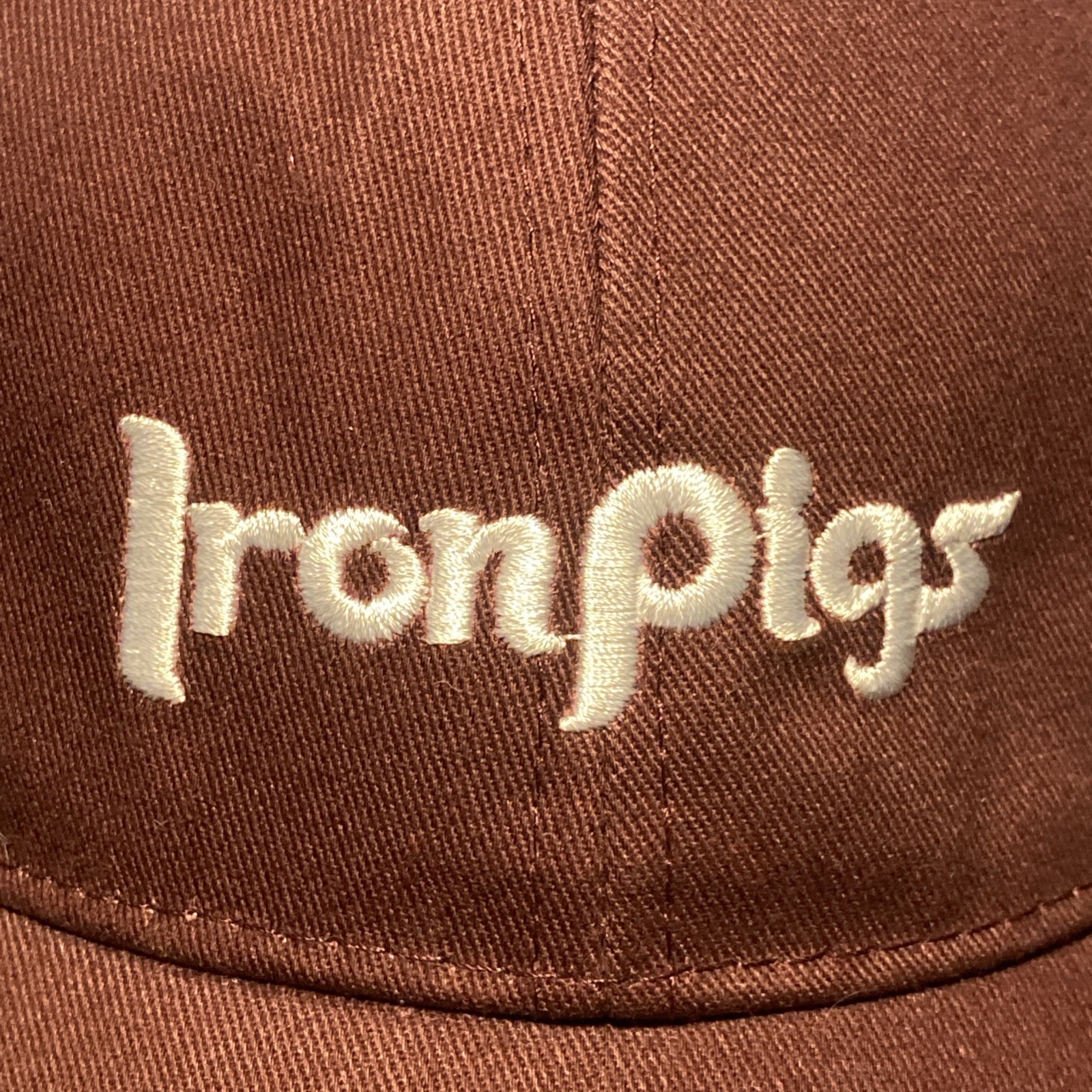 LEHIGH VALLEY IRONPIGS Strapback Hat - Retro Phillies Script Maroon MiLB SGA Cap