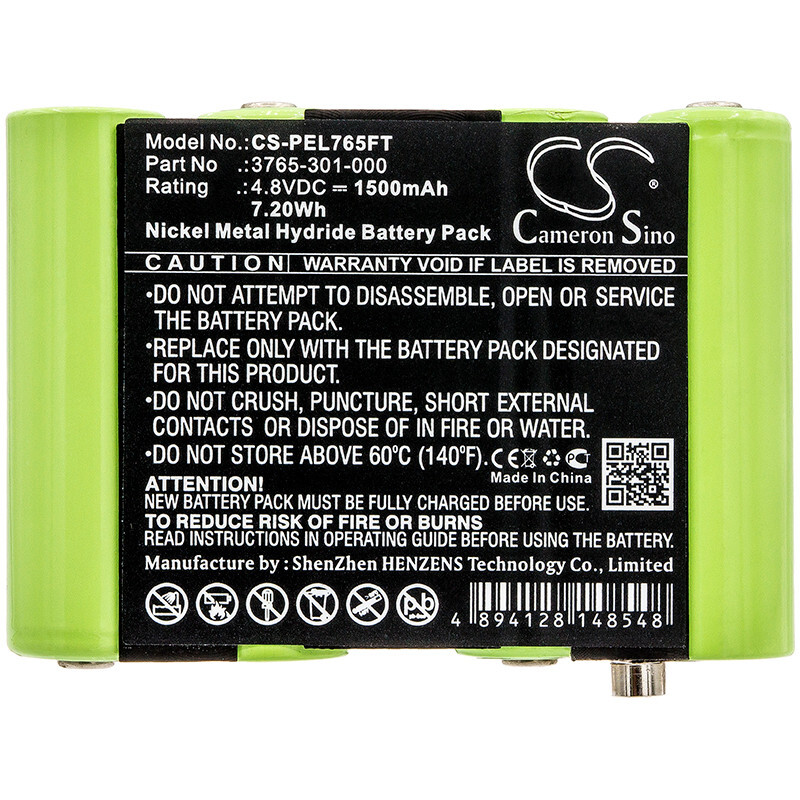 BATTERIE 1500mAh 3765-301-000 3769 For Pelican 3765 3769, 3715Z0 Led Atex 2015