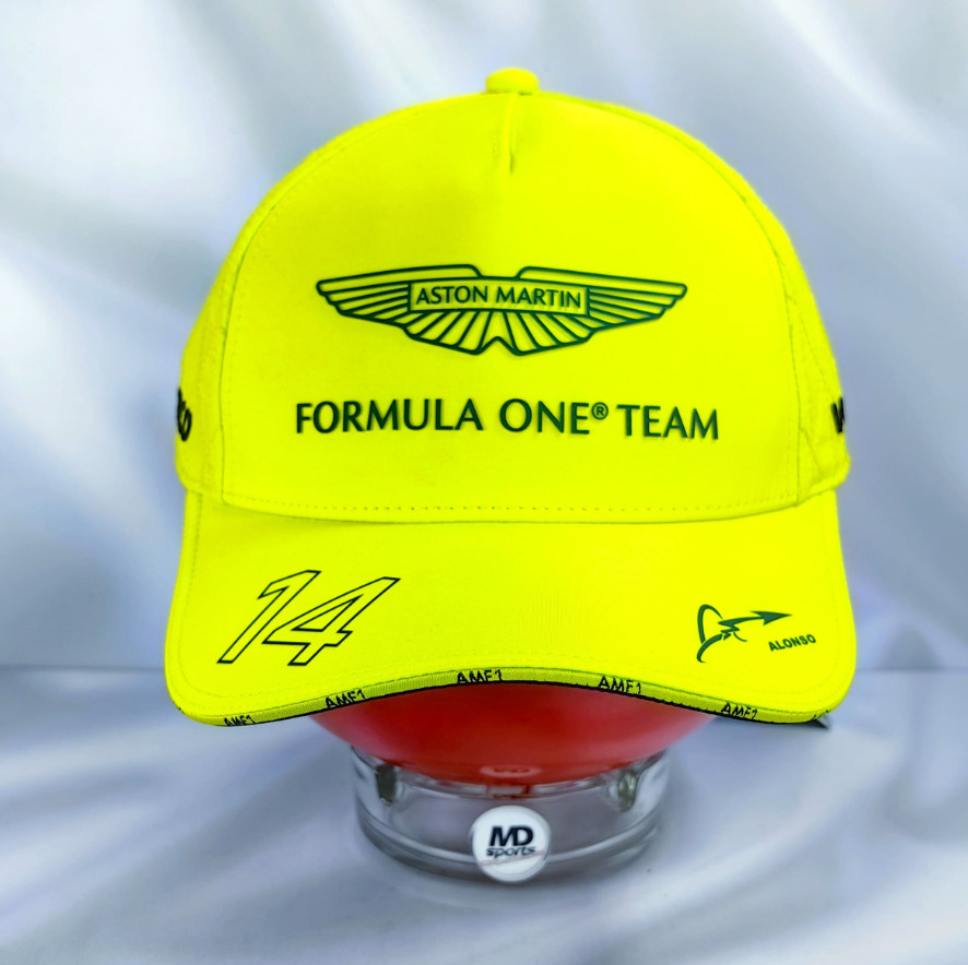 F1 Aston Martin Formula One Team Adjustable Curved Brim Racing Baseball Cap Hat