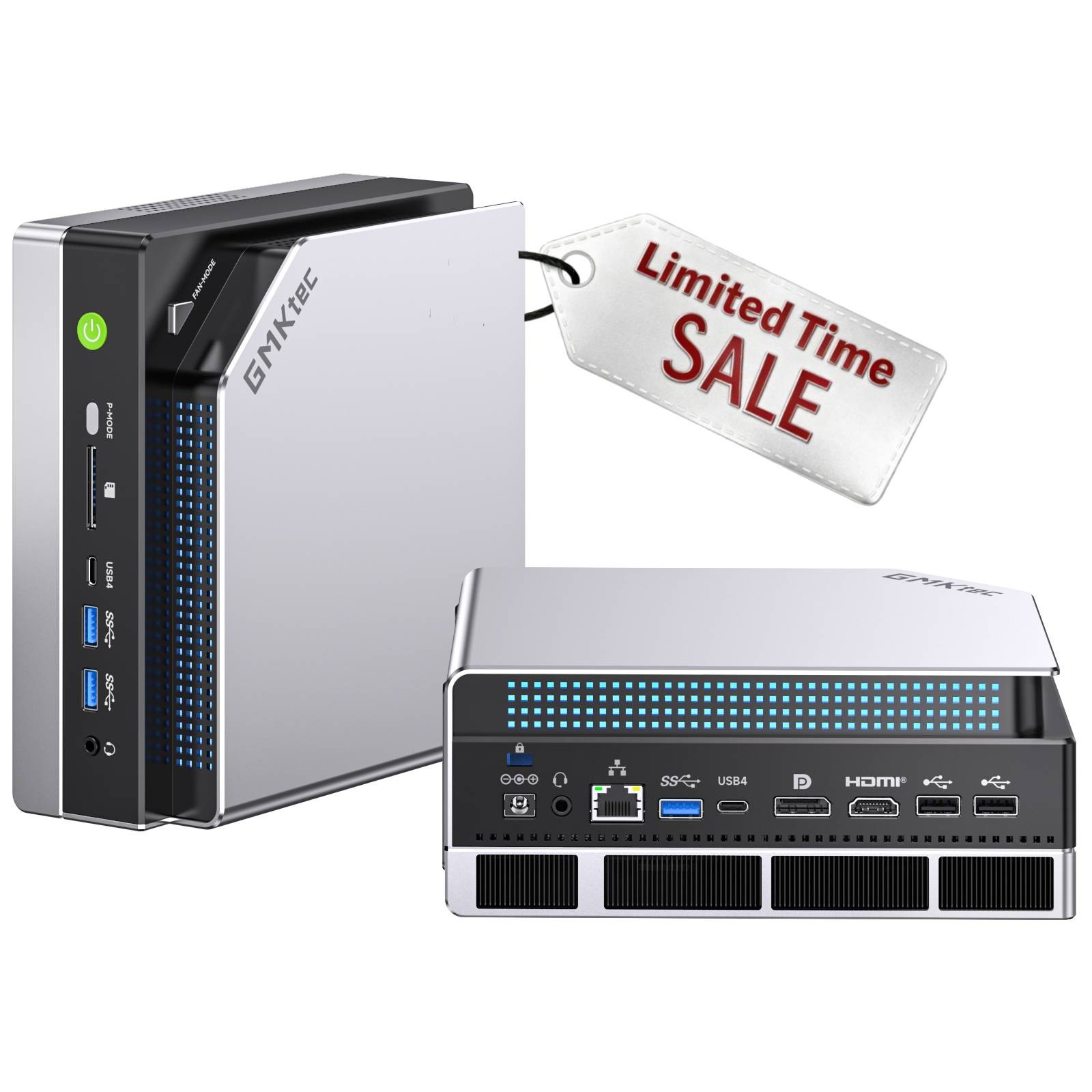GMKtec EVO-X2 Mini PC Desktop AMD Ryzen AI Max+ 395 96GB LPDDR5X RAM 2TB SSD