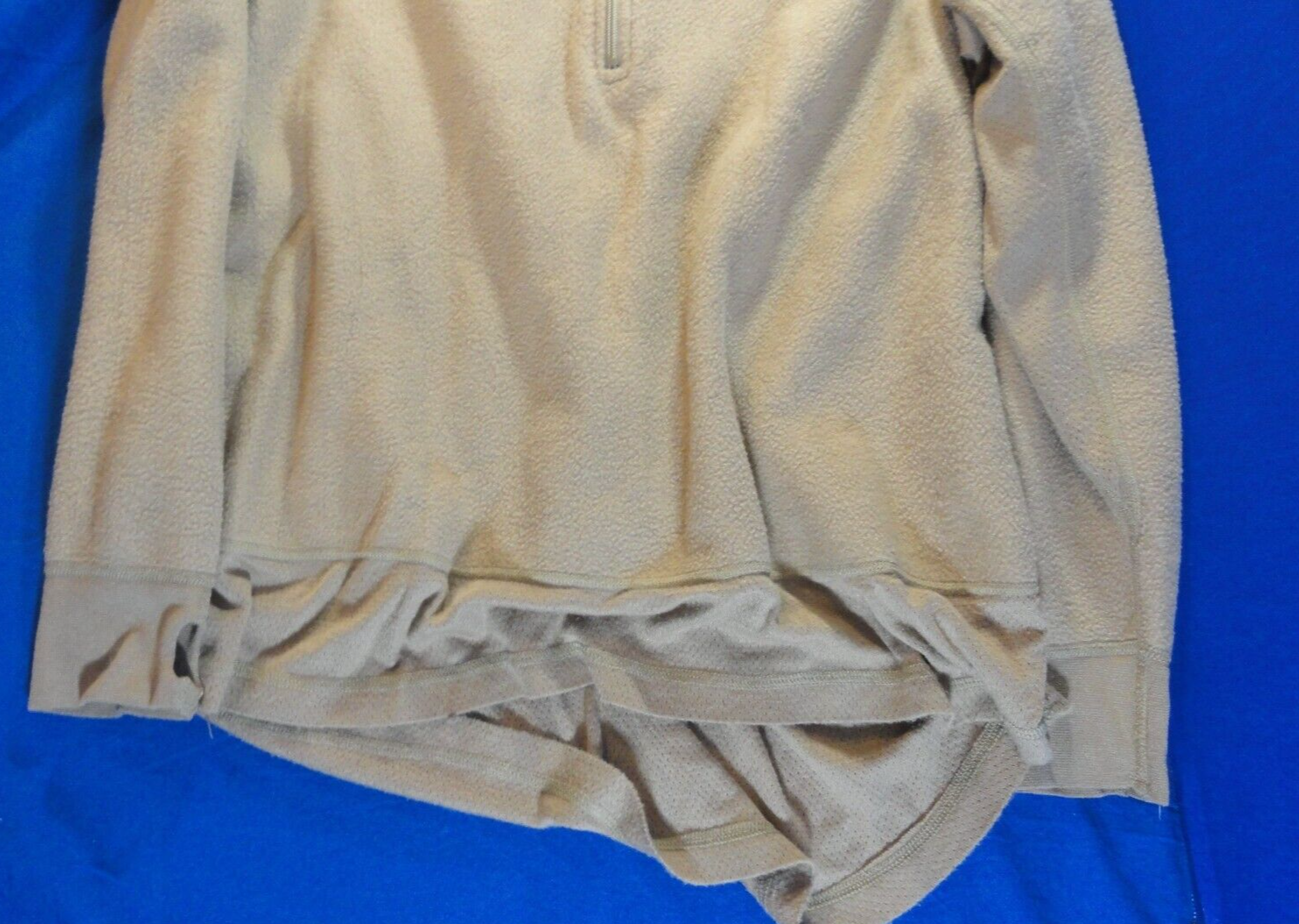 USGI US ARMY FLAME RESISTANT MOISTURE WICKING MIDWEIGHT TAN THERMAL PULLOVER XLR