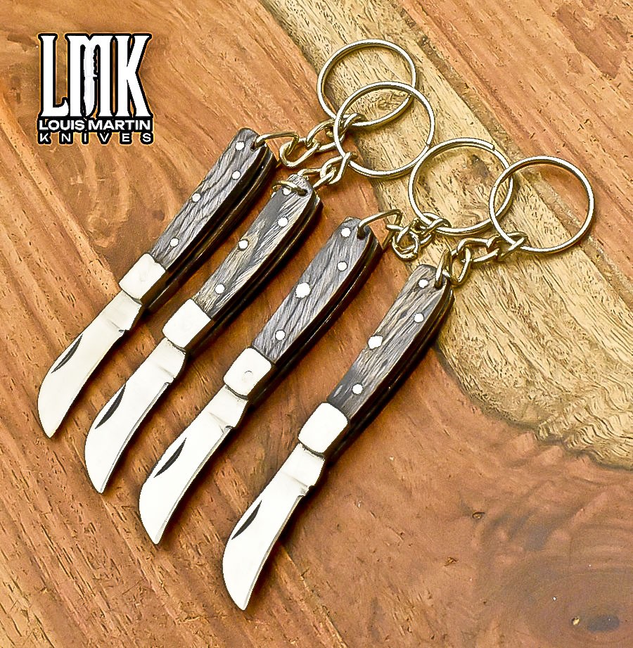LMK Mini D2 Tool Steel Hard Wood Steel Guard Lot of 4 Hiking Rare