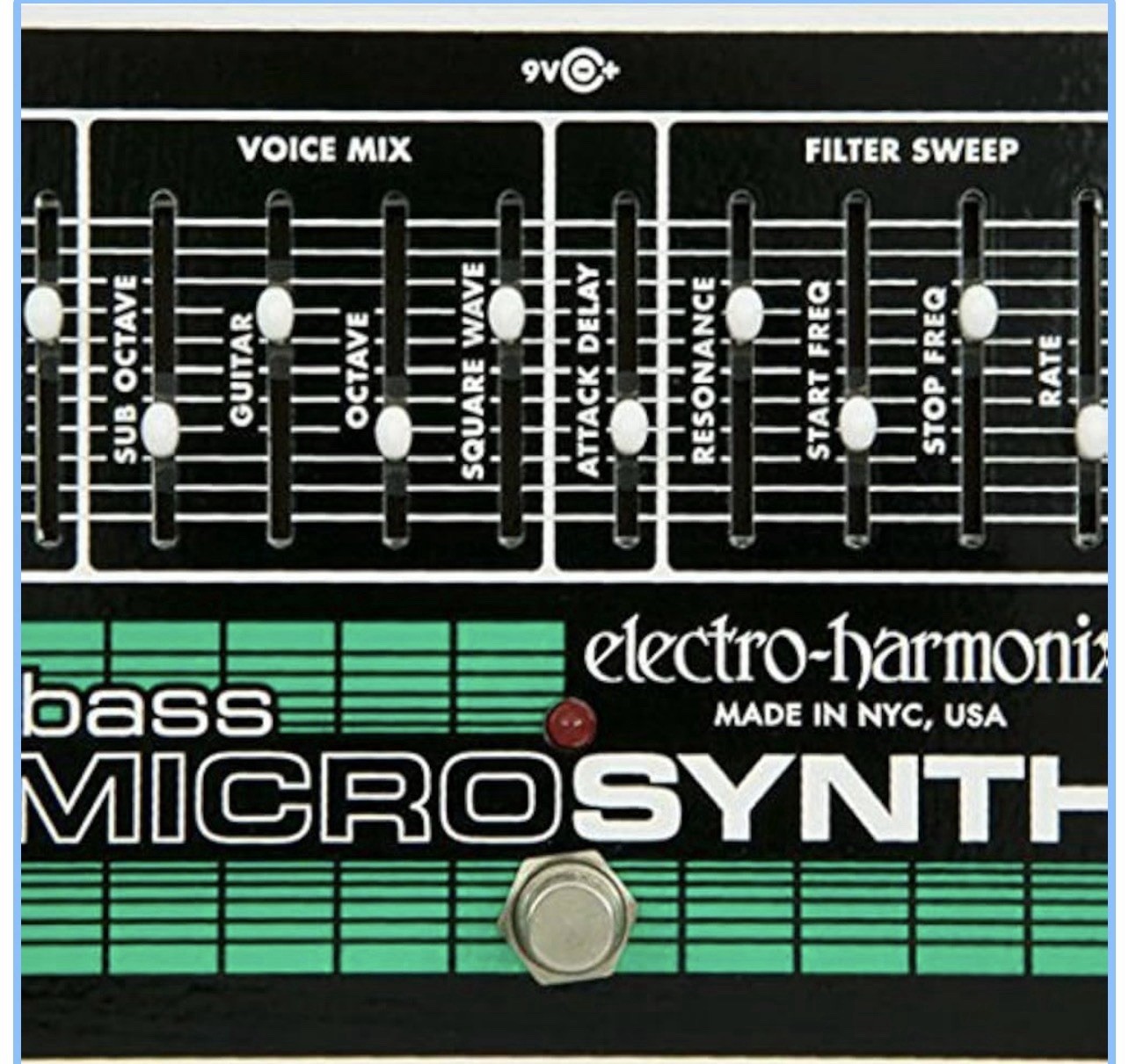 Electro-Harmonix Bass Micro Synthesizer Analog Synth Pedal for Bass Guitar