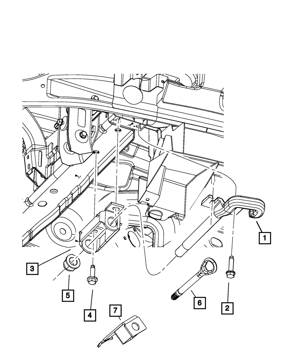 Genuine Mopar Tow Hook Bracket 68359790AA