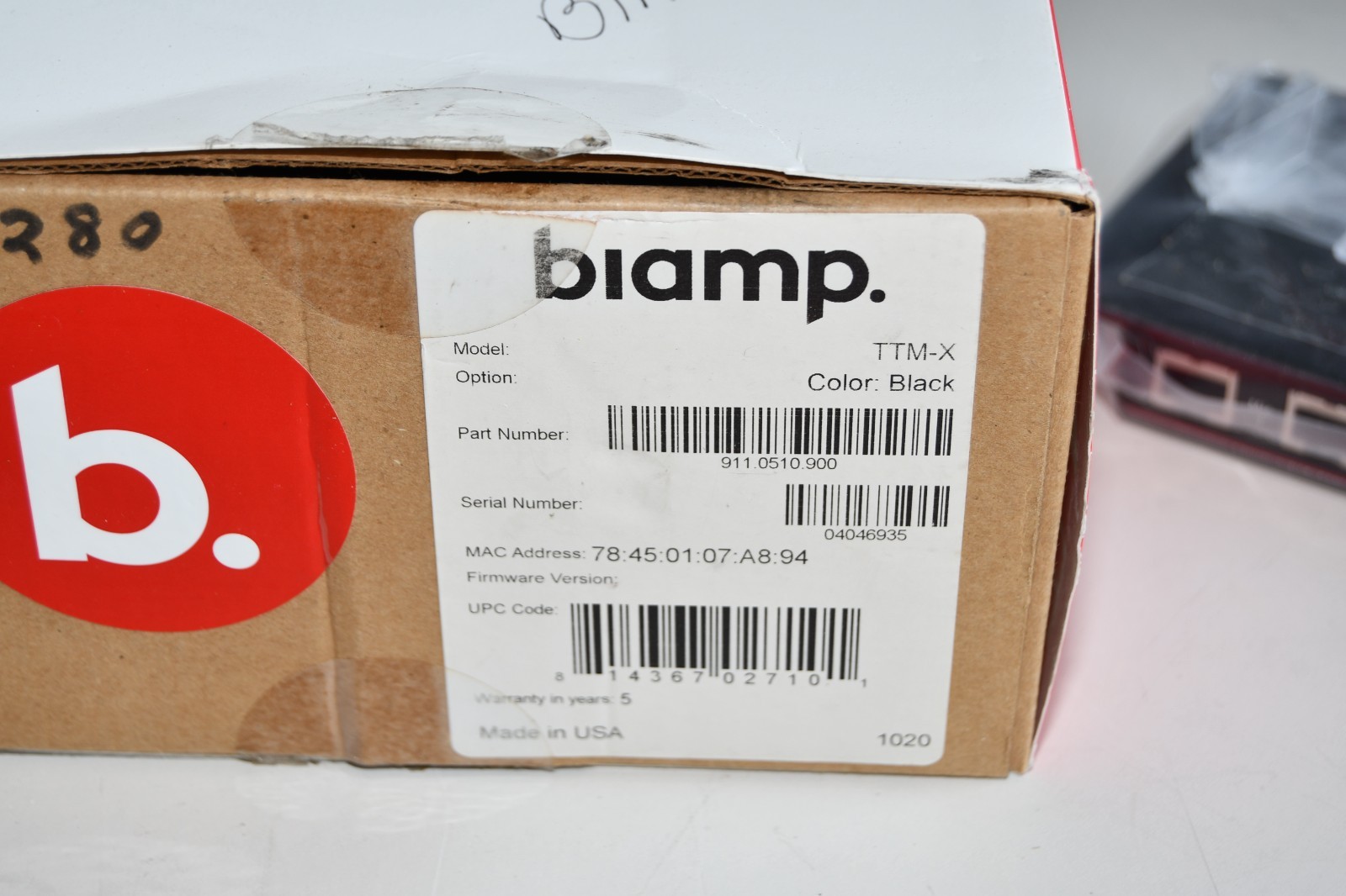 ^ Biamp TTM-X Black Microphone #X7347