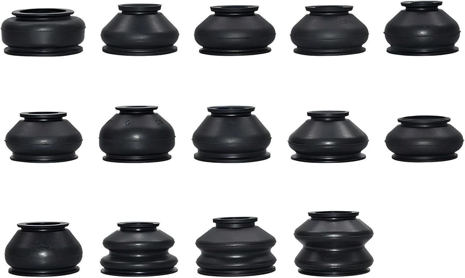 14PCS Tie Rod End Boot Kit Rubber Dust Cap Ball Joint Replacement Black
