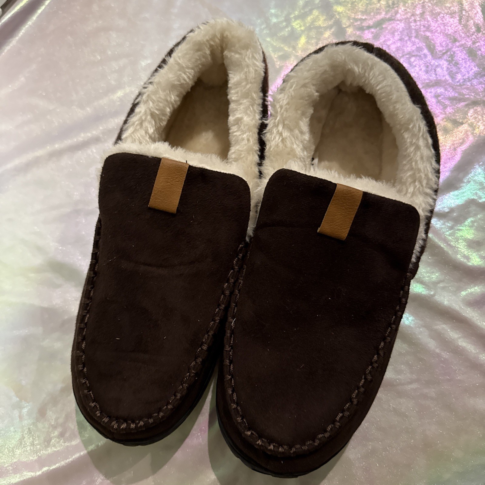 Brown Suede Men's Slippers sizeUS 43(2),45, 46(2), 48 EU NEW