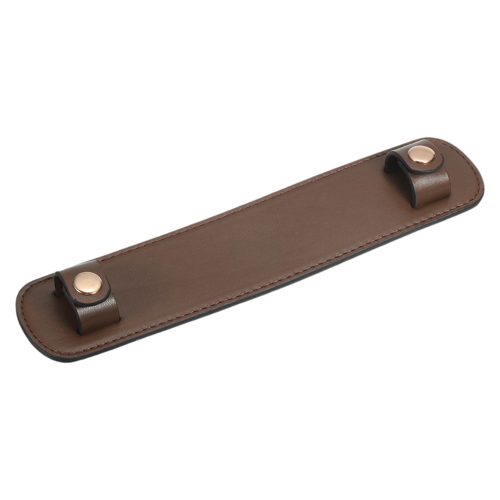 9" x 2" Leather Shoulder Strap Pad, PU Leather Backpack Strap Pads Light Brown