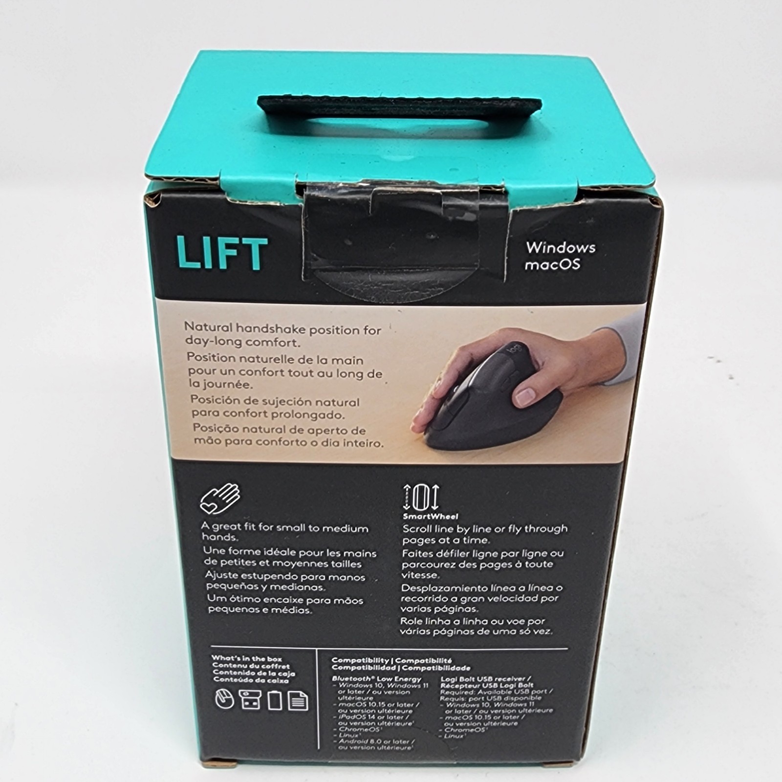 Logitech Lift Bluetooth Wireless Mouse Black Ergonomic 910-006466 Fast Shipping