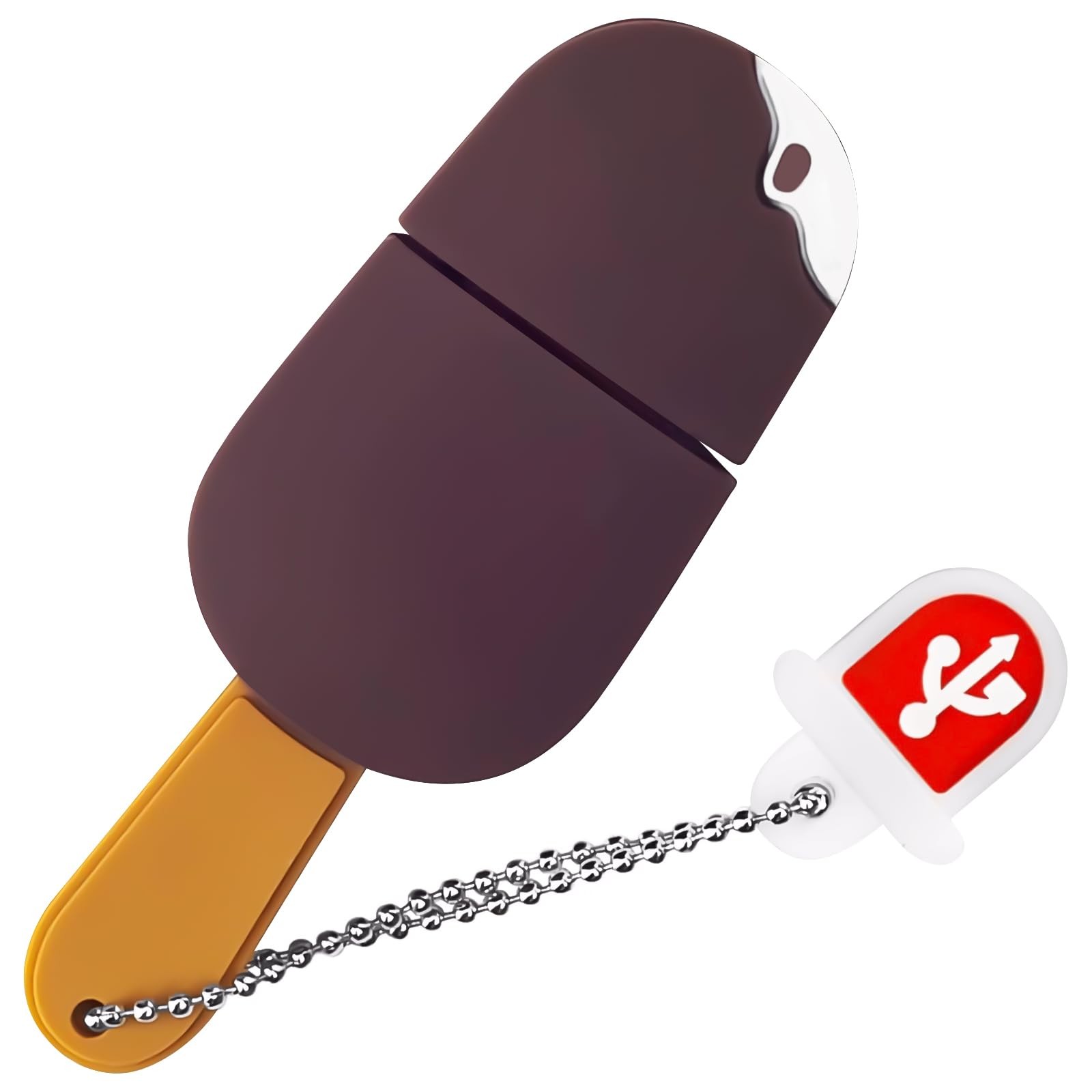 64GB USB Flash Drive Chocolate Popsicle Shaped, 64GB, chocolate popsicle