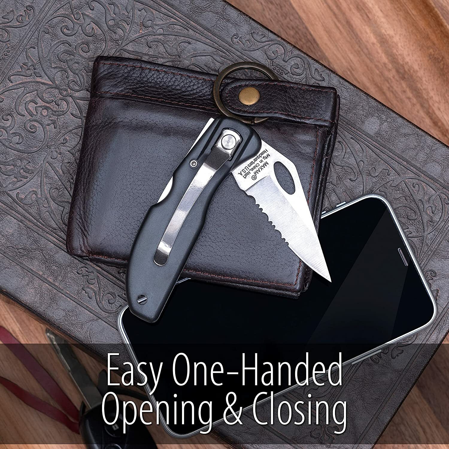 Pocket Knife Small Folding Lockback Clip Cool Work Hunting Camping Tactical EDC