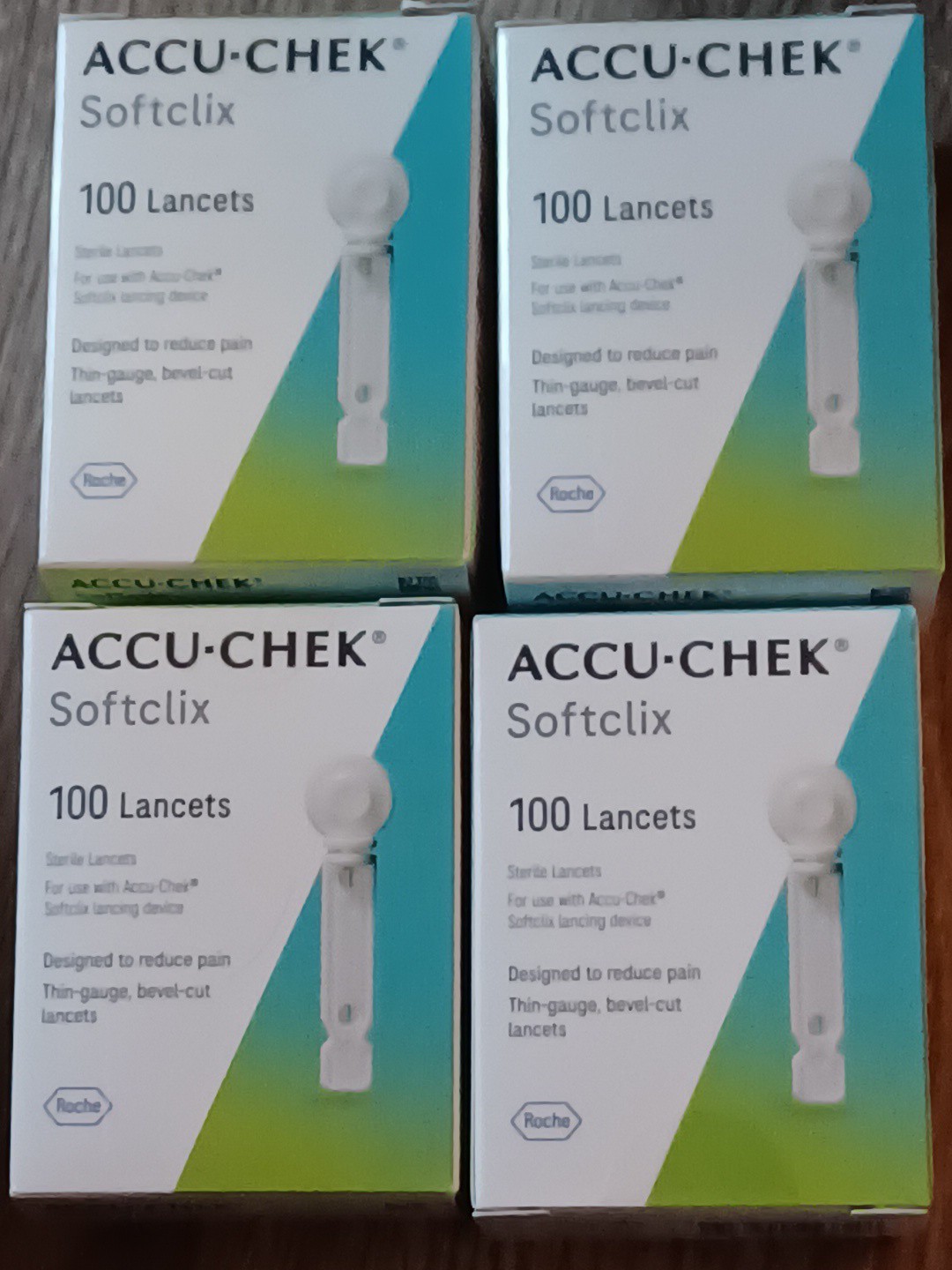 Accu-Chek Softclix Lancets• 100 Count - Lot Of 4 • Expiration Date 10/31/29
