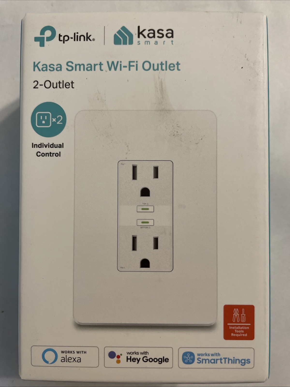 TP-Link Kasa Smart WiFi Outlet - 2-Outlet (KP200) - New