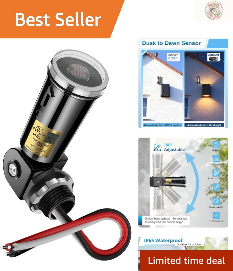 Innovative Automatic On/Off Lighting Control - Dusk to Dawn Sensor  Rated