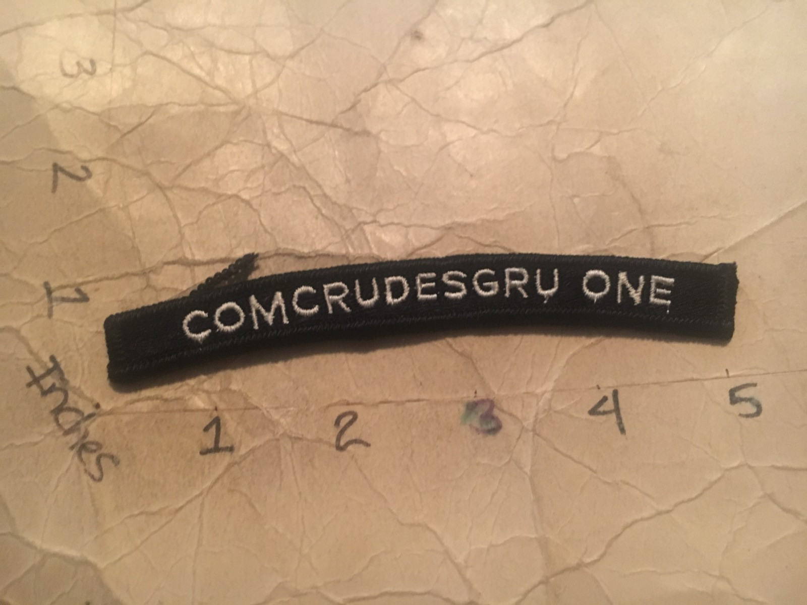 US NAVY SHOULDER STRIP TAB rocker Patch 10/12/25 Comcrudesgru One