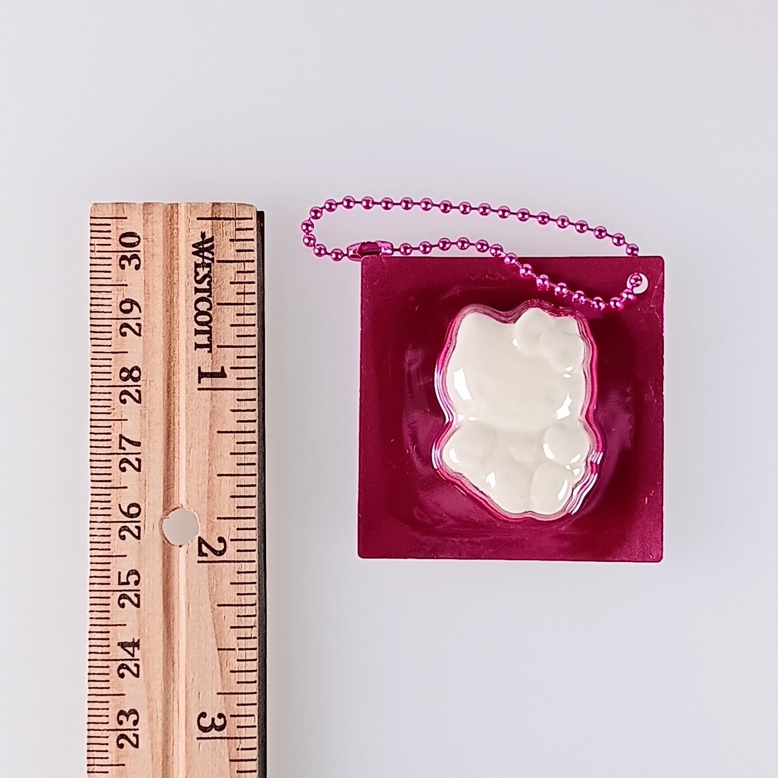 Hello Kitty - Sanrio Q·B·B Die-Cut Cheese Keychain From Japan