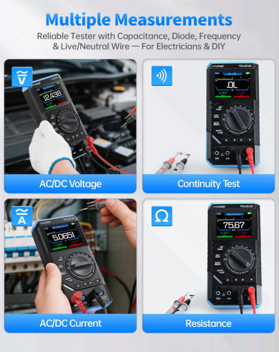 DST-210 3in1 Oscilloscope Multimeter 10MHz 48MS/s 19999 Counts AC/DC Tester