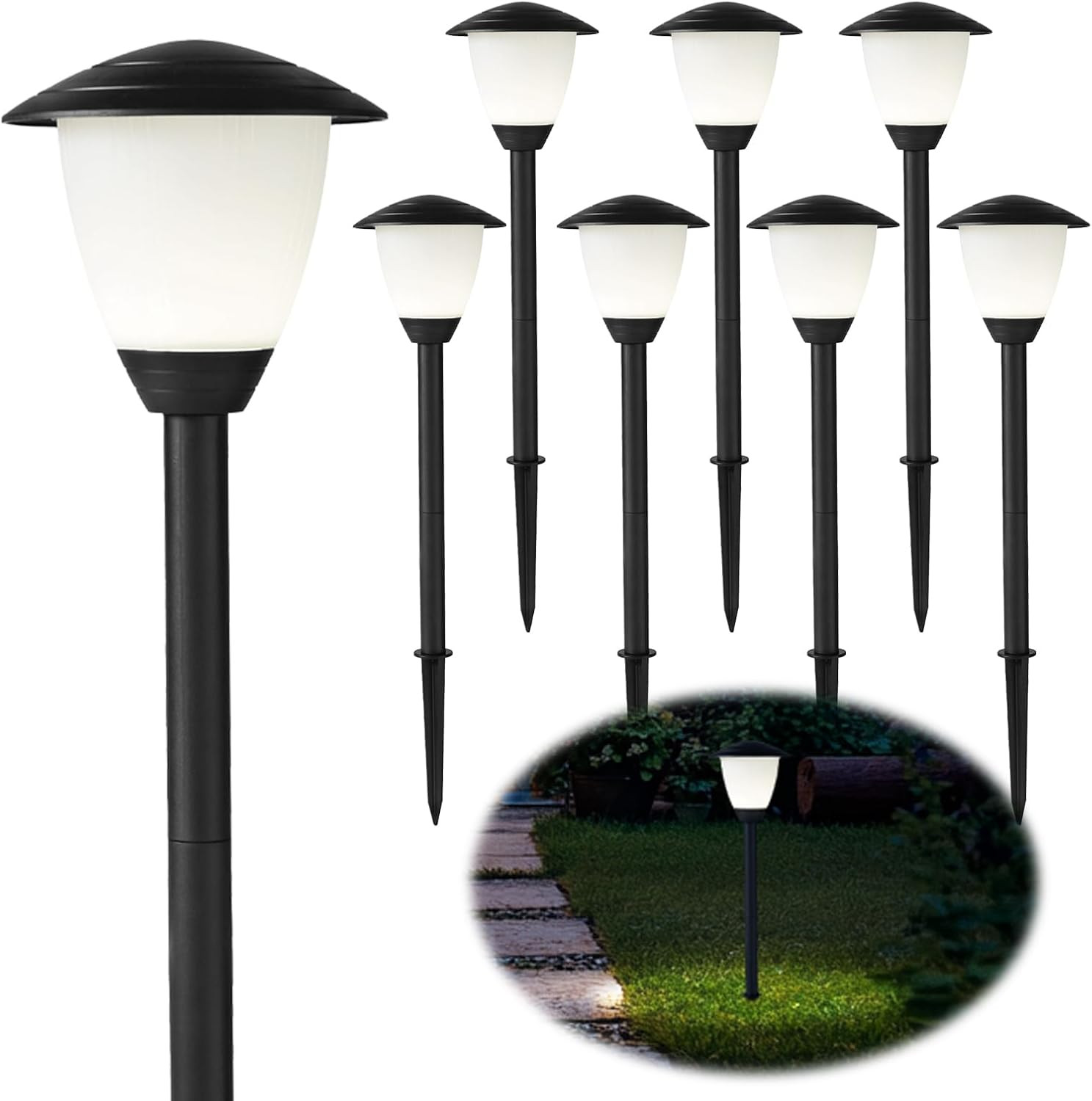 Low Voltage Pathway Lights LED Landscape Lights, 1.7W 12V, 3000K Warm White, IP6