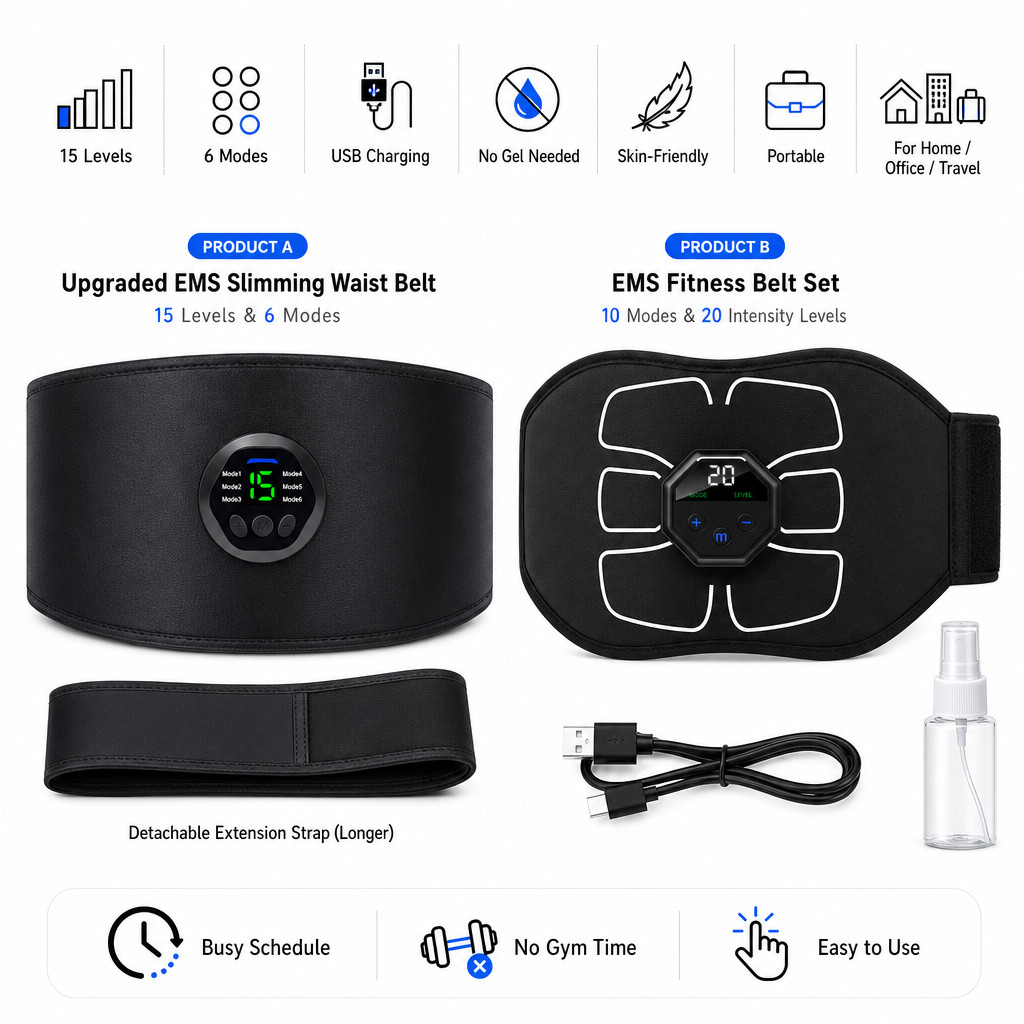 2026 Muscle Stimulator EMS Ab Trainer Tens Men Portable Stimulater Abs Massager