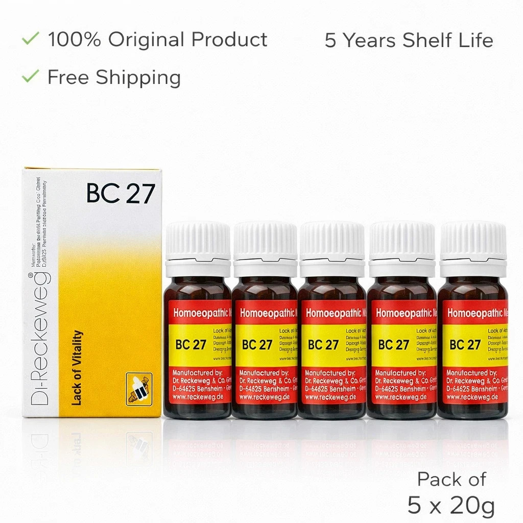 Dr. Reckeweg BC 27 Men wellness Homeo Remedy 20g X 5 Pack Natural Wellness