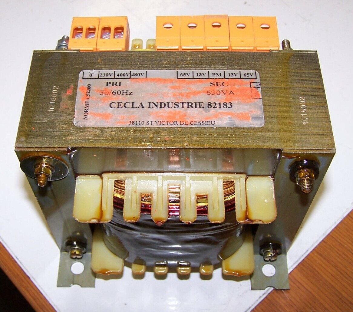 👀 NEW CECLA INDUSTRIE TRANSFORMER 230/400/480V PRI 65/13V SEC MODEL 82183