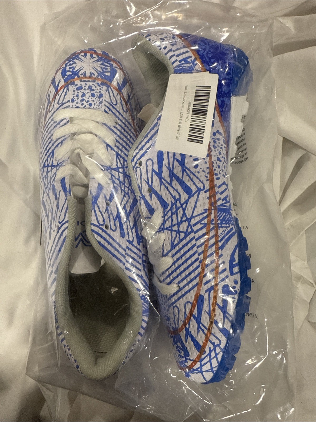 Unbranded Men's Soccer Shoes EU 38 Cleats SB-1160 New Blue White