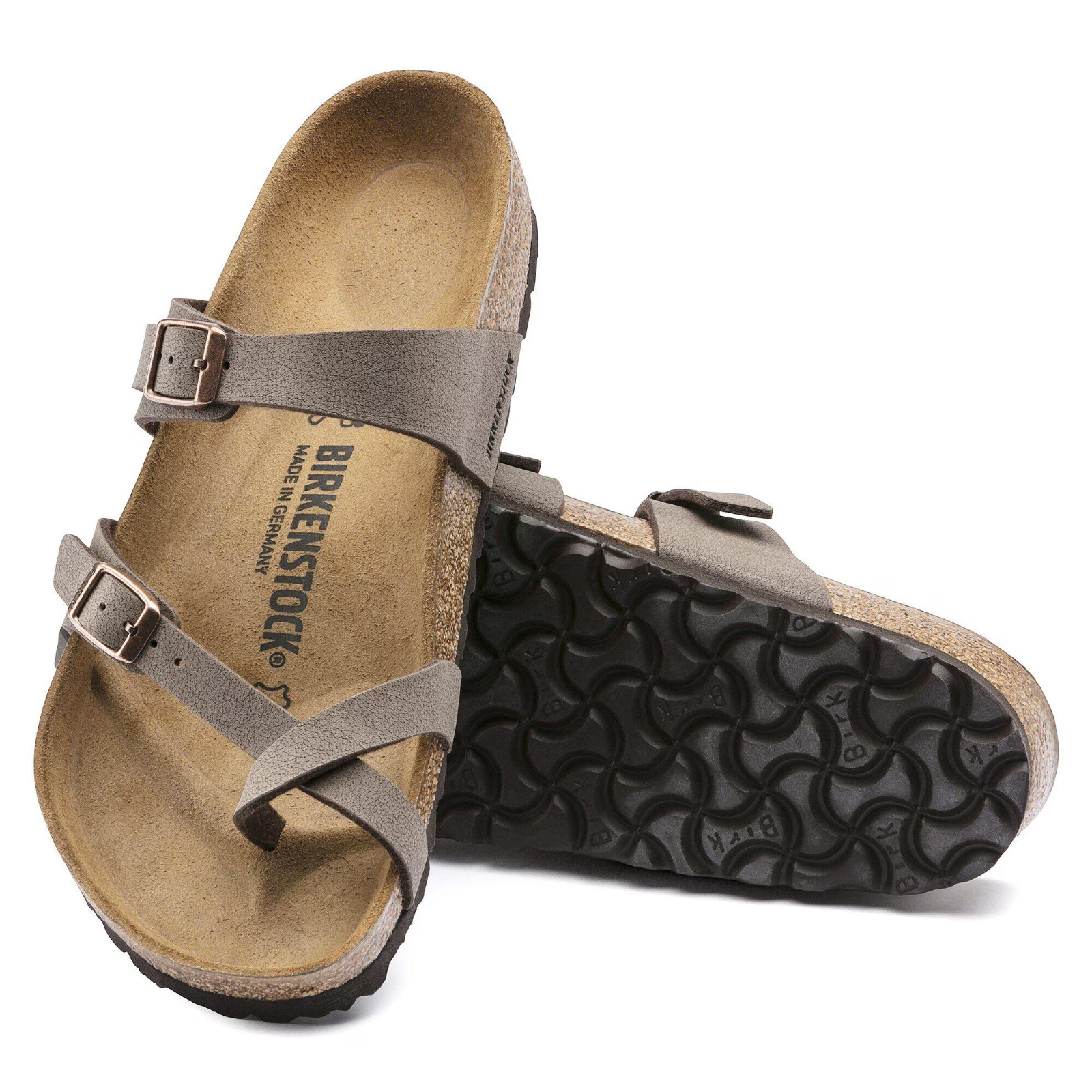 Birkenstock Mayari Birkibuc Wide EU37-41 Birko-Flor Mocca woman's sandals