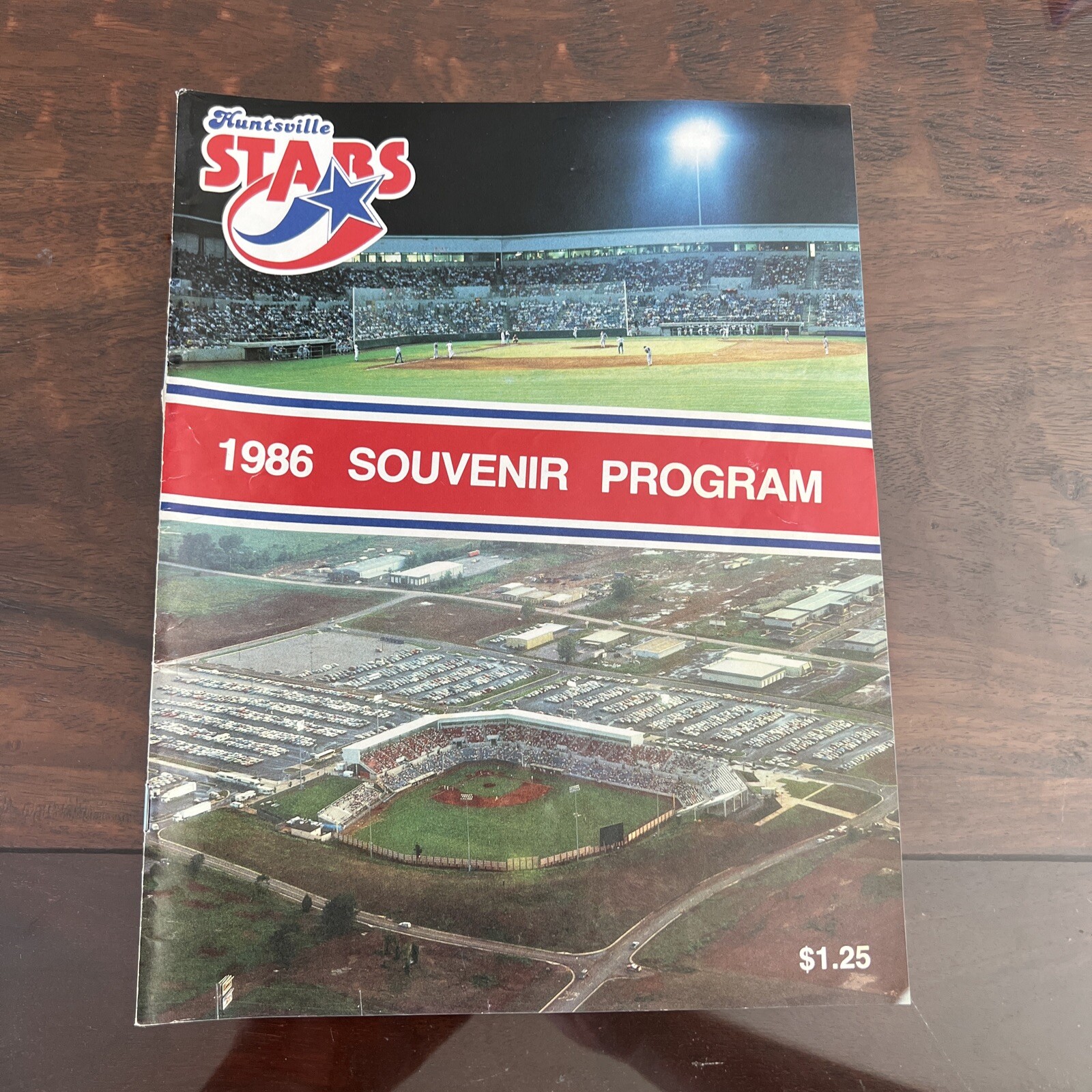 1986 Huntsville Stars Program Stadium Cover EX
