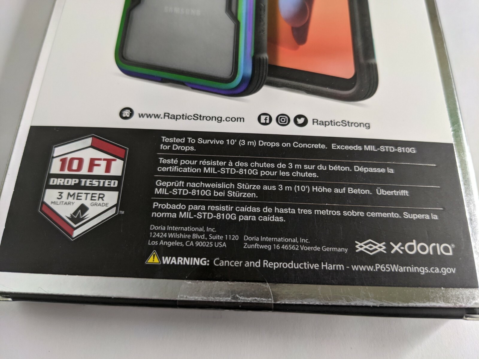 Raptic Shield Multi Color Case for Galaxy A11 - 10 ft drop tested Shield New