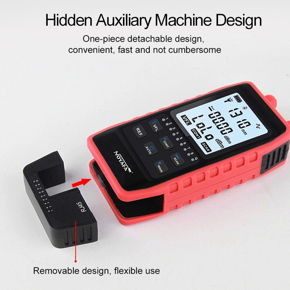 Fiber Optic Network Cable Tester Optical Power Meter Red Light Source Wavelength