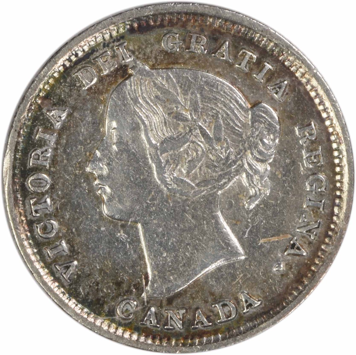 1892 Canada 5 Cents KM2 EF Uncertified #208