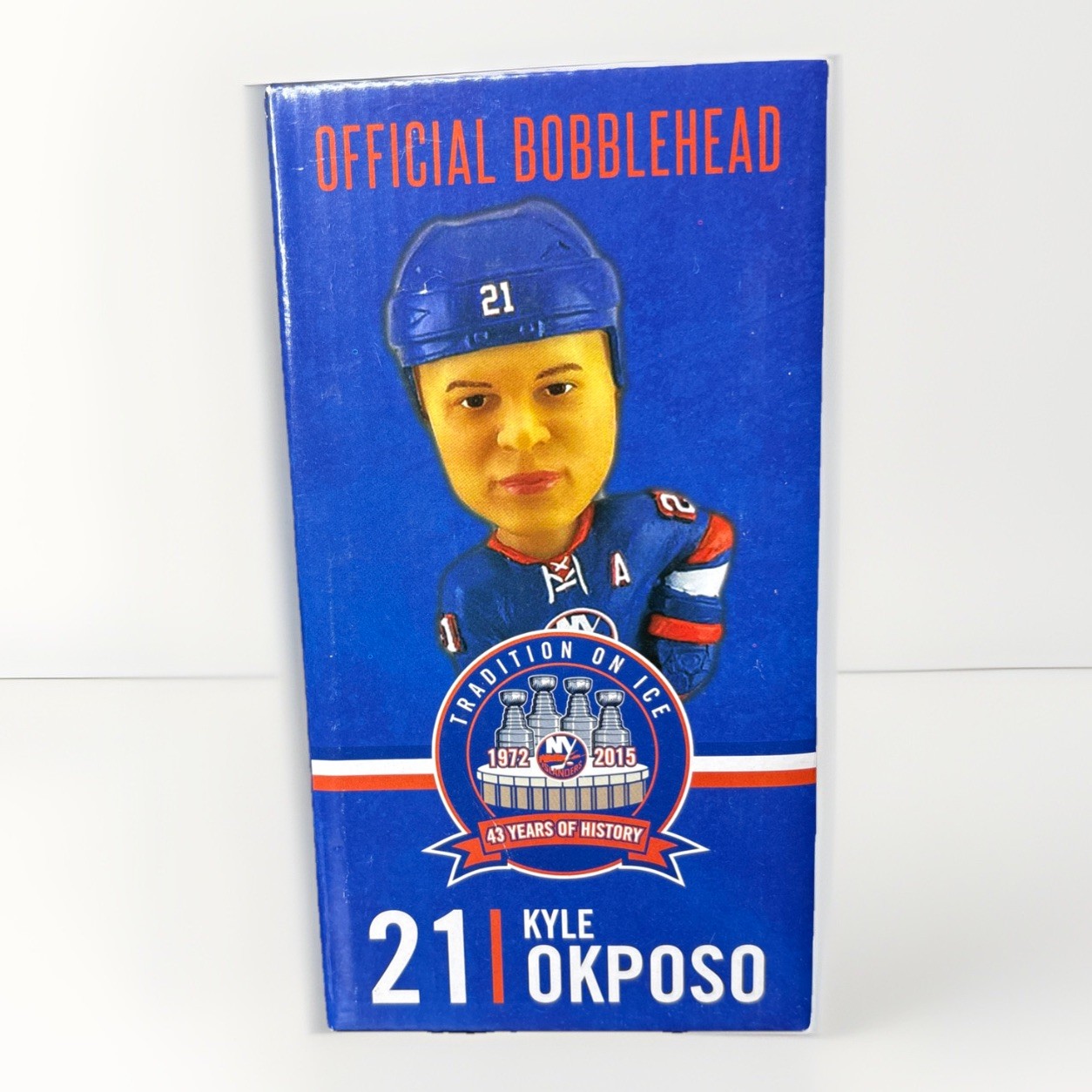 Kyle Okposo New York Islanders 2015 SGA Bobblehead Nassau Coliseum Final Season