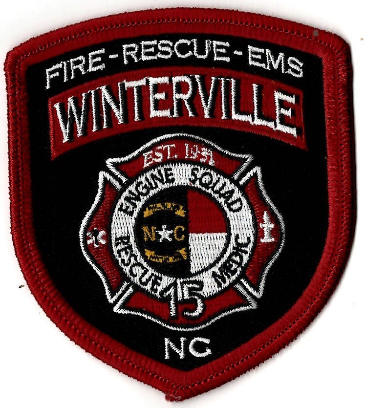 WINTERVILLE NORTH CAROLINA ENGINE SQUAD 15 PATCH
