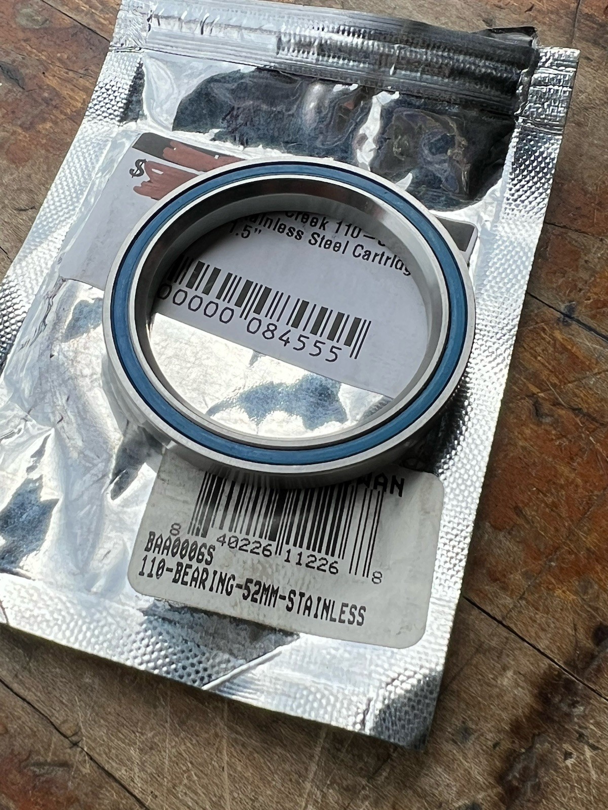 Cane Creek 110 Series 52mm Sealed Cartridge Headset Bearing 1.5" stainless