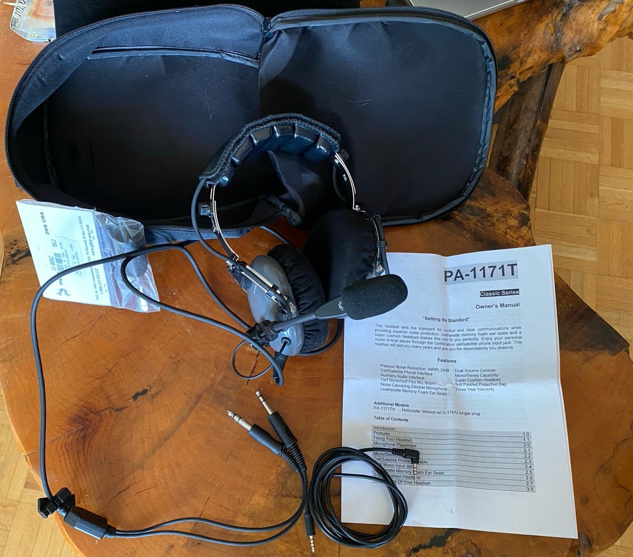 Pilot Headset PA-1171T Classic Series 2023 Aviation Fixed Wing