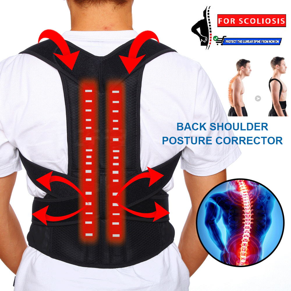 Scoliosis Posture Corrector Brace Full Support for Upper and Lower back Unisex