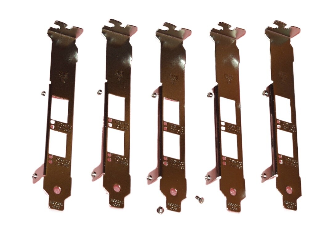 lot of 5 New Full Height Bracket for Intel X520-LR2 X710-DA2 JL82599ES