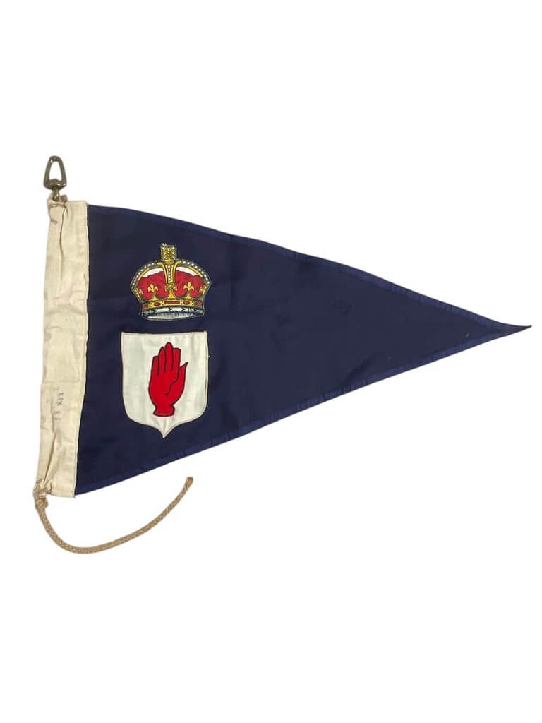 WW2 British 36 Ulster Division Pennant 18" X 12"